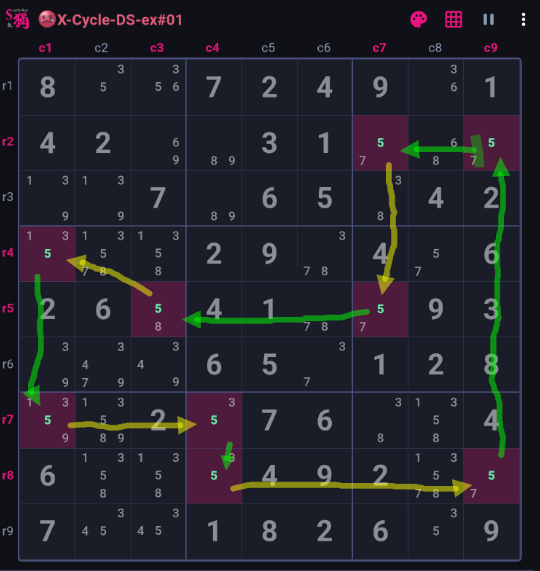 Placeholder for a discontinuous X-Cycle strong-link walkthrough screenshot