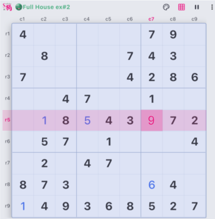 Placeholder for the example 02 — a full house after a move example puzzle screenshot