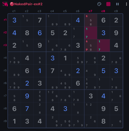 Placeholder for a Naked Pair walkthrough screenshot