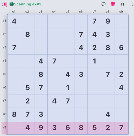 Placeholder for the example 01 — scan a house example puzzle screenshot